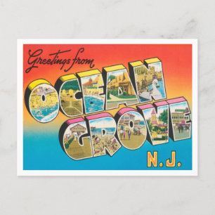 Grüße aus Ocean Grove, New Jersey Reise Postkarte
