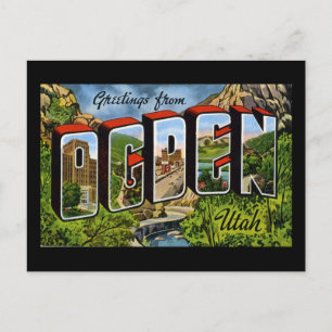 Grüße aus Ogden Utah Postkarte