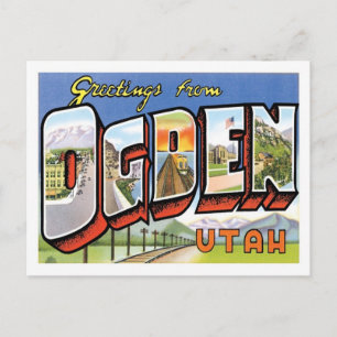 Grüße aus Ogden Utah US City Postkarte