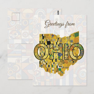 Grüße aus Ohio Postkarte