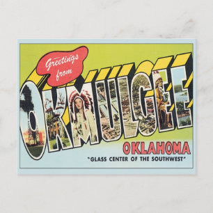 Grüße aus Okmulgee Oklahoma Postkarte