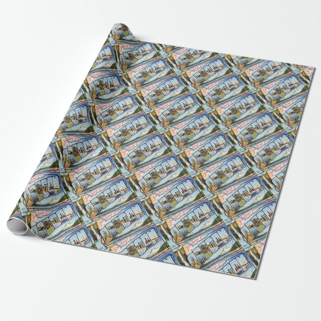 Grüße aus Oregon Geschenkpapier (Ungerollt)