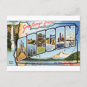 Grüße aus Oregon Postkarte