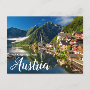 Grüße aus Österreich Postkarte Hallstatt