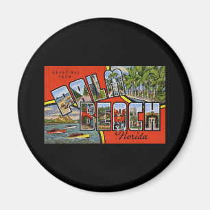 Grüße aus Palm Beach Florida Magnet