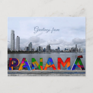 Grüße aus Panama Postkarte