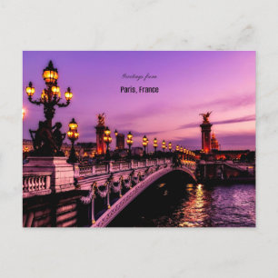 Grüße aus Paris, Frankreich Postkarte