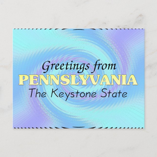 Grüße aus Pennslyvania Postkarte (Vorderseite)