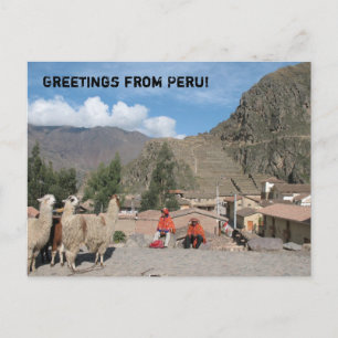Grüße aus Peru! Postkarte