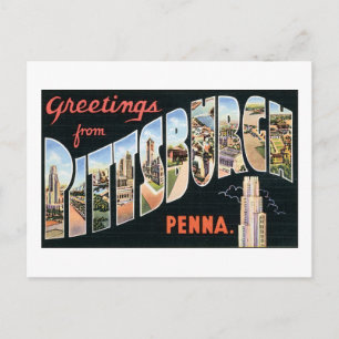 Grüße aus Pittsburgh, Penna Postkarte