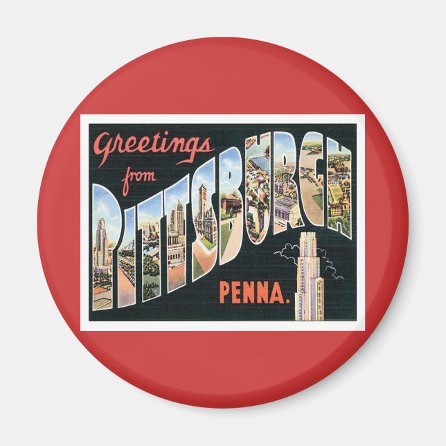 Grüße aus Pittsburgh, Pennsylvania Magnet (Vorne)