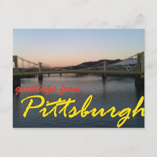 Grüße aus Pittsburgh Postkarte