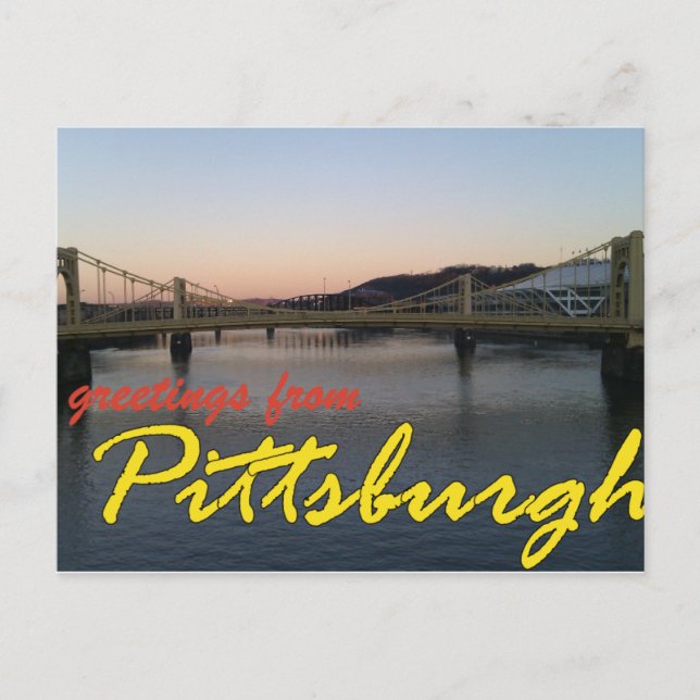 Grüße aus Pittsburgh Postkarte (Vorderseite)