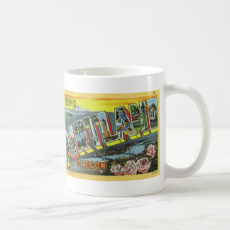 Grüße aus Portland OR Vintage Postkarten-Tasse Tasse