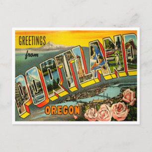 Grüße aus Portland, Oregon Postkarte
