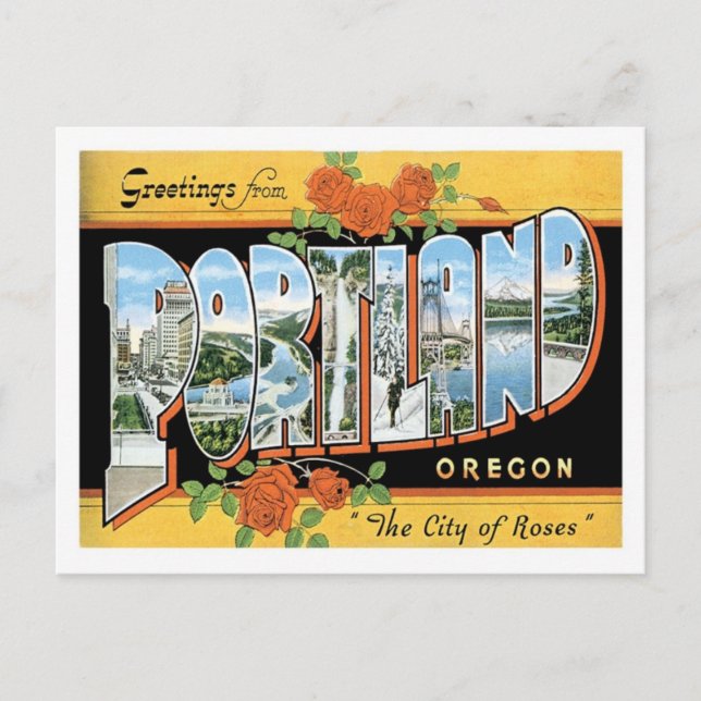 Grüße aus Portland Oregon US City Postkarte (Vorderseite)