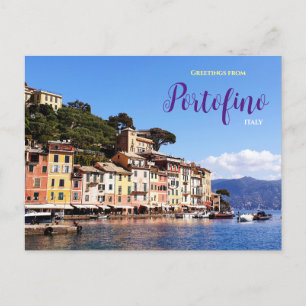Grüße aus Portofino Italien Postkarte  