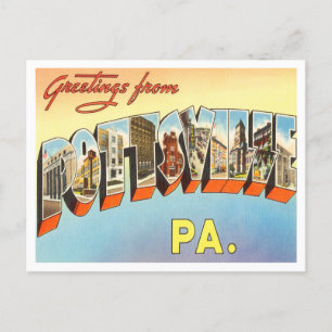 Grüße aus Pottsville, Pennsylvania Reise Postkarte