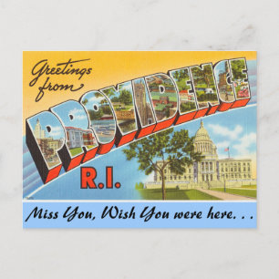 Grüße aus Providence Postkarte