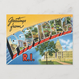 Grüße aus Providence, Rhode Island Postkarte