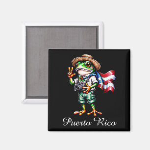 Grüße aus Puerto Rico Coqui-Frosch Boricua Magnet