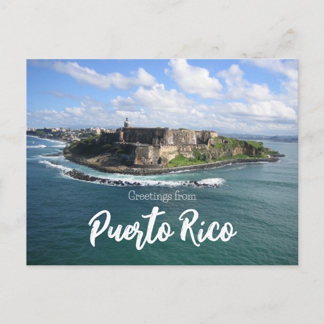 Grüße aus Puerto Rico Postkarte (Vorderseite)