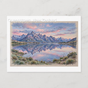Grüße aus Queenstown, Neuseeland Postkarte