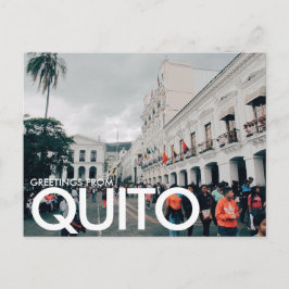 Grüße aus Quito, Ecuador Postkarte