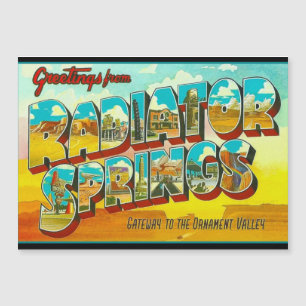 Grüße aus Radiator Springs Arizona Magnetkarte