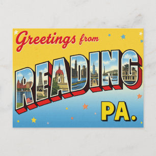 Grüße aus Reading PA Postkarte