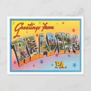 Grüße aus Reading, Pennsylvania Reise Postkarte