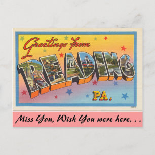 Grüße aus Reading Postkarte
