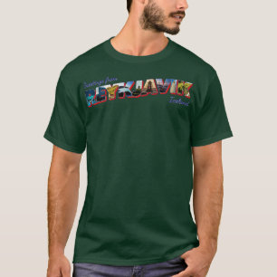 Grüße aus Reykjavik in Island im Vintage-Stil T-Shirt