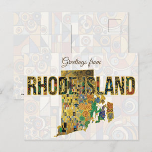 Grüße aus Rhode Island Postkarte