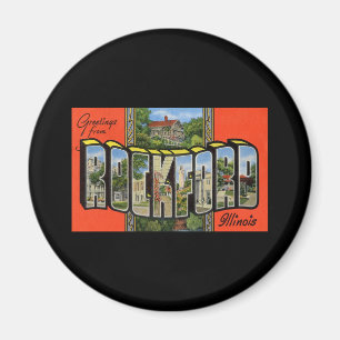 Grüße aus Rockford Illinois Magnet