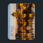 Grüße aus Rom Italien Souvenir Magnet<br><div class="desc">Landschaftlicher Andenken-Magnet mit der schönen Stadt Rom Italien und dem Tiber River.</div>