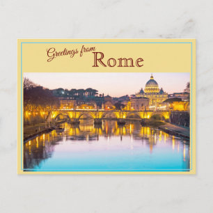 Grüße aus Rom, Italien Vintage-Postkarte Postkarte