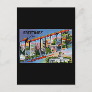 Grüße aus Sacramento Kalifornien Postkarte