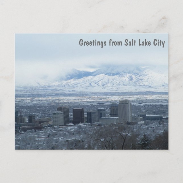 Grüße aus Salt Lake City Postkarte (Vorderseite)