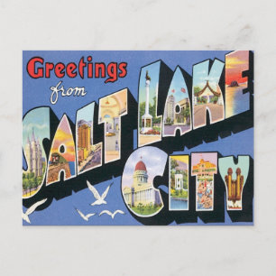 Grüße aus Salt Lake City Utah Postkarte