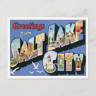 Grüße aus Salt Lake City Utah Postkarte