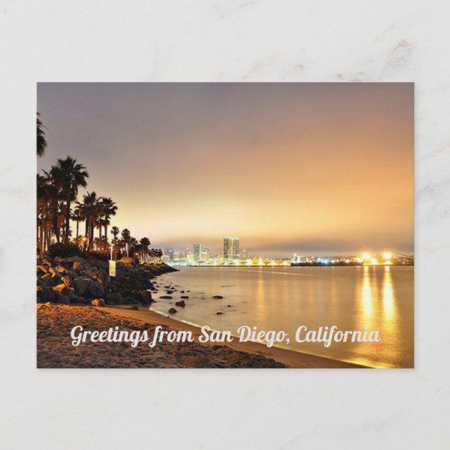 Grüße aus San Diego, Kalifornien Postkarte (Vorderseite)
