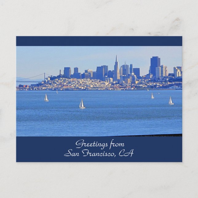 Grüße aus San Francisco, CA Postkarte (Vorderseite)