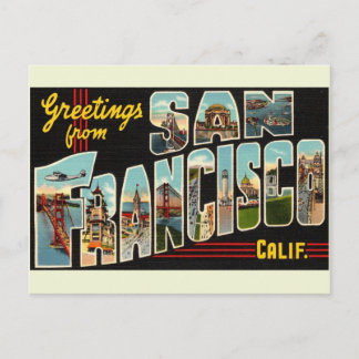 Grüße aus San Francisco Ca. Reise Postkarte