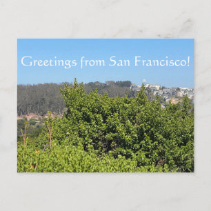 Grüße aus San Francisco! Feiertagspostkarte
