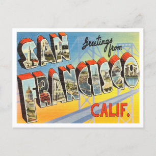 Grüße aus San Francisco, Kalifornien Postkarte