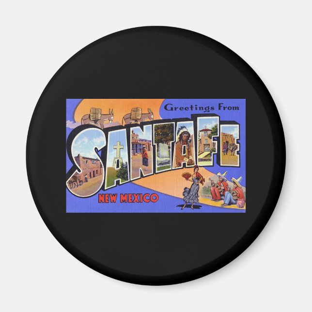 Grüße aus Santa Fe New Mexico Magnet (Vorne)