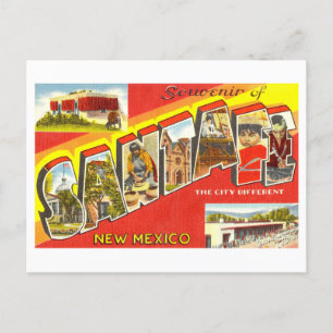 Grüße aus Santa Fe, New Mexico, Vintage Postkarte