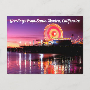 Grüße aus Santa Monica, Kalifornien Postkarte