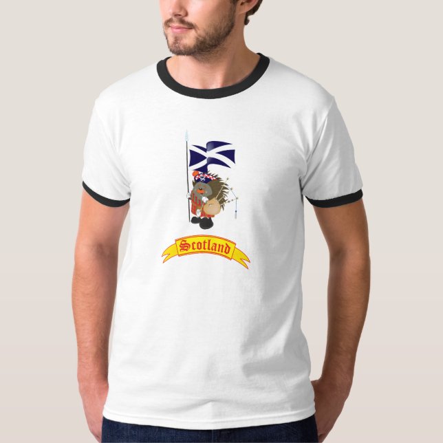 Grüße aus Schottland T-Shirt (Vorderseite)